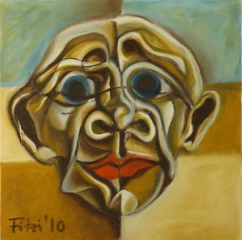 Andy F., oil pastels on canvas